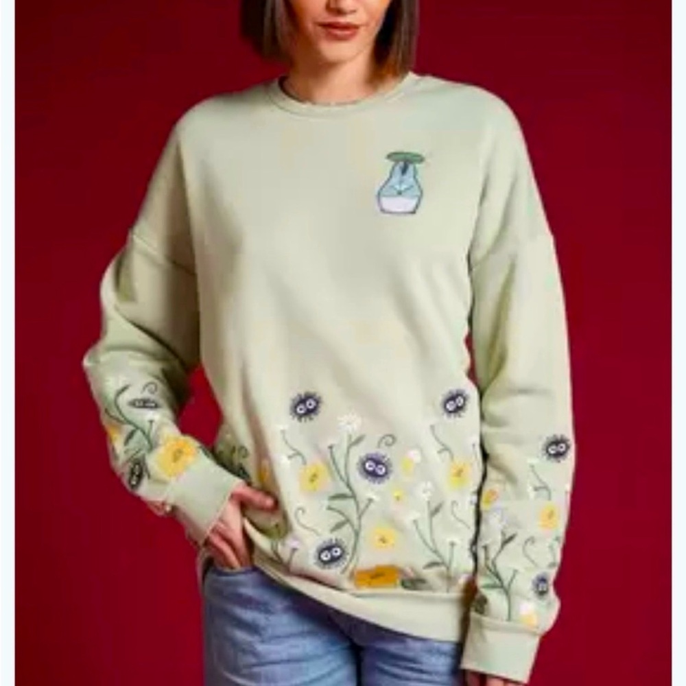 Studio Ghibli • My Neighbor Totoro • Forest Spirit • Embroidered Sweatshirt • M